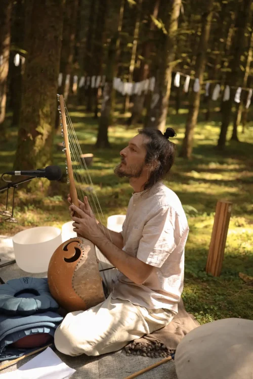 Hang Handpan Rav Drum N'Goni Bols Cristal Tambour Carillons Koshis Meditation Relaxation Voyage Sonore Cérémonie
